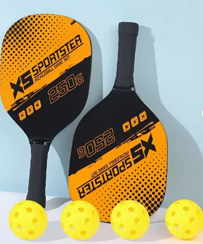 Pickleball Beginner Wooden 2x Paddle Set