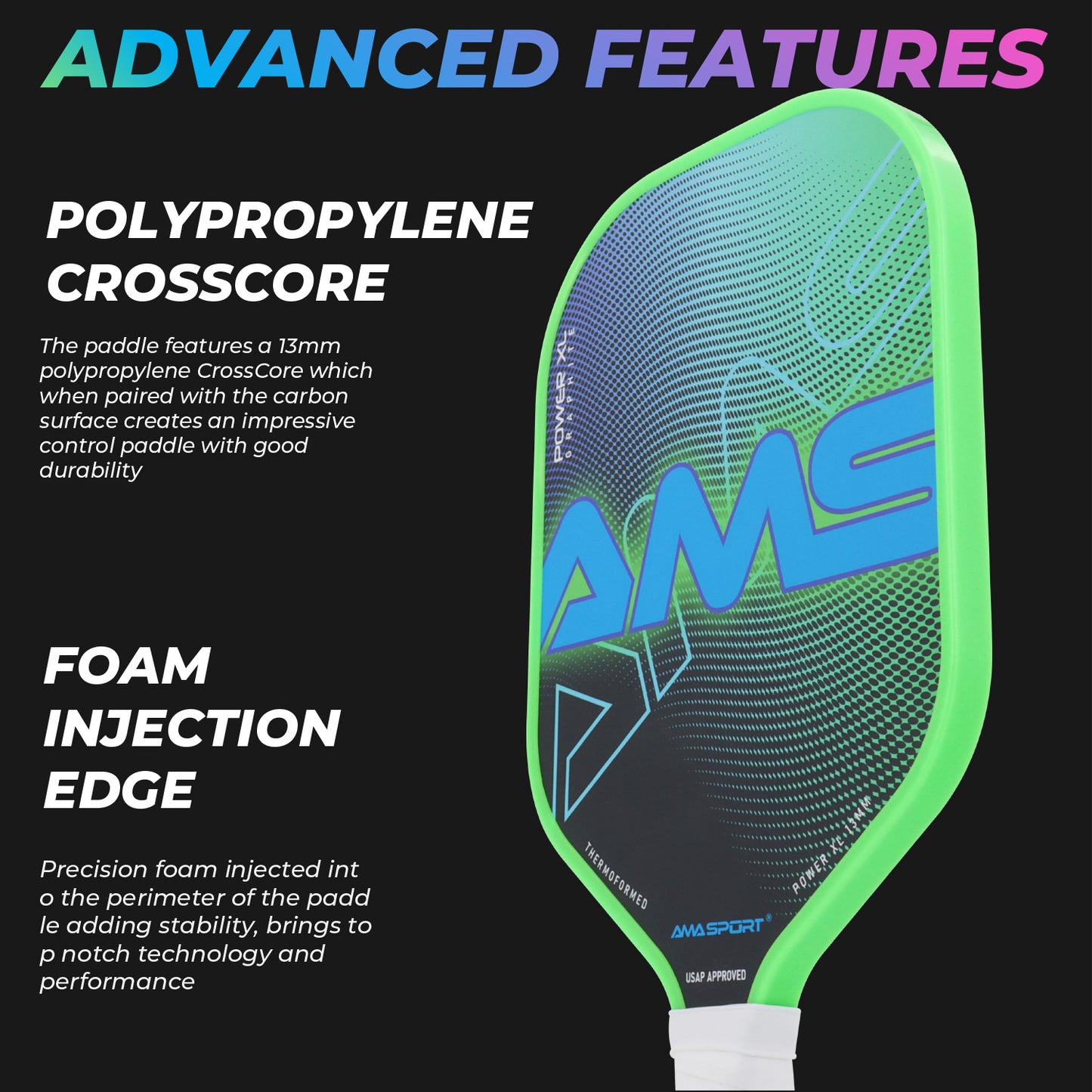 AMA Pickelball Racket Power XL